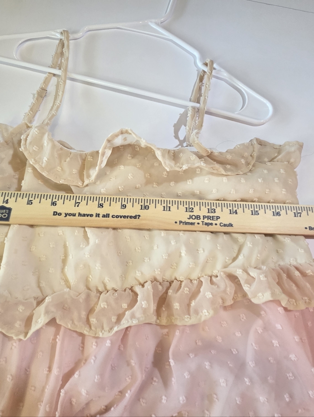 Ushdele Chic Pink Dot Layered Mini Dress - Ruffle Detail - Picture 5 of 10